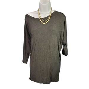 Tosca Dolman Gray Women's Top L